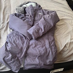 The North Face Women's Lavender Hooded Ski Jacket